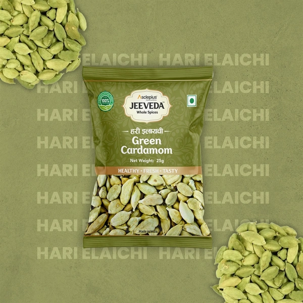 JEEVEDA GREEN CARDAMOM CHOTI ELAI - 25 GM