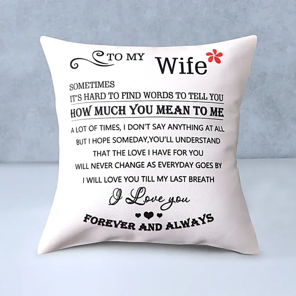 Letter To Wife Cushion