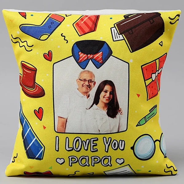 I Love You Papa Personalised Cushion