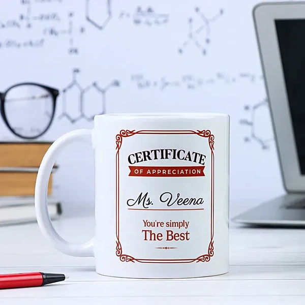 Certificate of Appreciation Mug