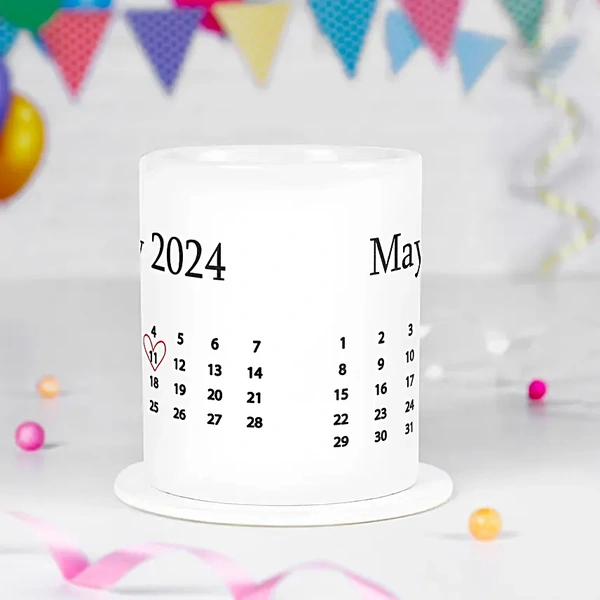 Personalised Calendar Mug
