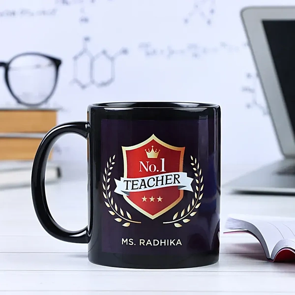 Personalised No.1 Teacher Mug