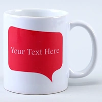 Personalised Message White Mug