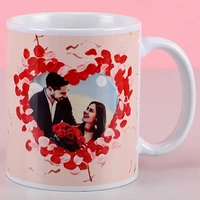 Personalised Hearts White Mug