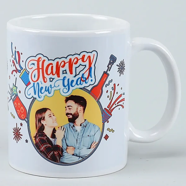 Personalised Picture Happy New Year Mug
