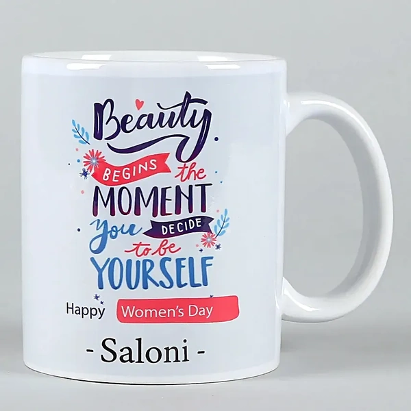 Happy Women's Day Personalised White Mug