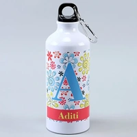 Personalised Floral Water Bottle