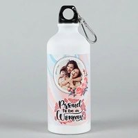 Proud To Be a Woman Personalised Water Bottle