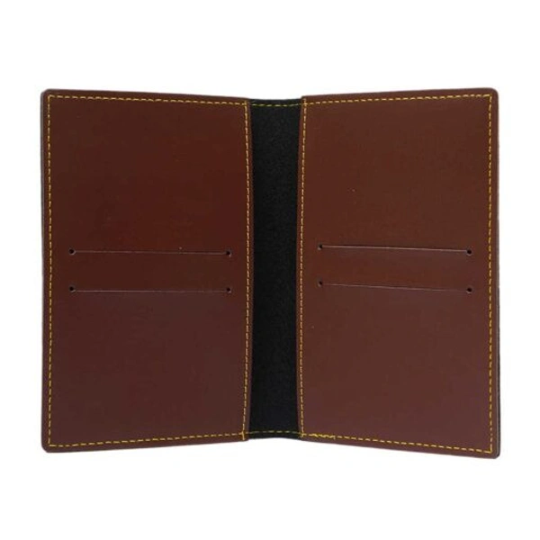 Customized Passport Cover With Name & Charm | Brown