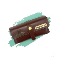 Luxury Personalized Sunglass Case - Brown