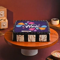 Colorful Holi Poster Cake - 1.5 Kg