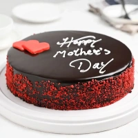 Glossy Chocolate Truffle Mothers Day Cake - 2 Kg