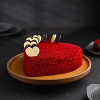 Red Velvet Heart Shape Cake - 1.5 Kg