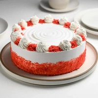 Red Velvet Elegance Cake - 500 Gm