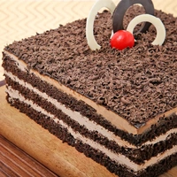 Choco Cherry Black Forest Square Cake - 1.5 Kg