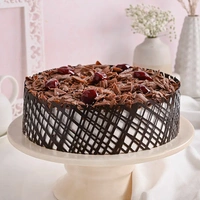 Cherry Chocolate Black Forest Cake - 1.5 Kg