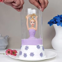 Purple Barbie Pull Me Up Pineapple Cake - 1 Kg