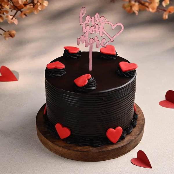 Chocolate Cake With Love More Topper - 500 Gm