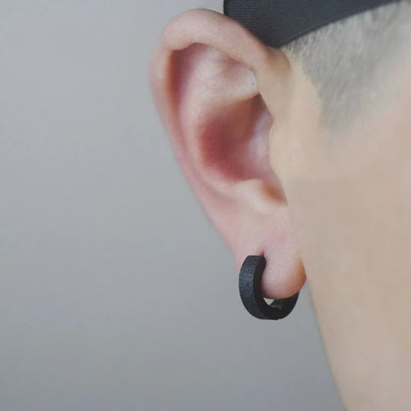 Modern You Black Earrings