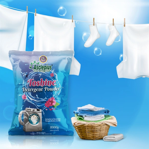 TOSHINE DETERGENT POWDER - 1000 GM