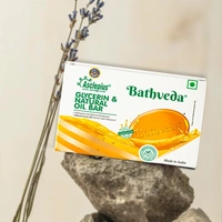 BATHVEDA GLYCERIN NATURAL OIL BAR - 375 GM