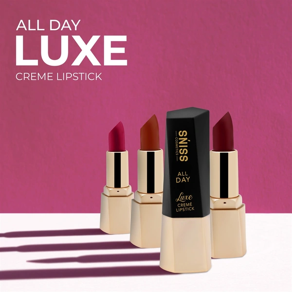 PINK KISS - ALL DAY LUXE CREAM LIPSTICK - 3.5 GM