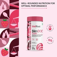 SLIMDOC POWDER-JUICY STRAWBERRY FLAVOR - 500 GM