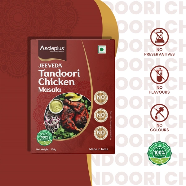 JEEVEDA TANDOORI CHICKEN MASALA - 100 GM