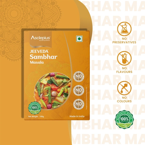 JEEVEDA SAMBHAR MASALA - 100 GM