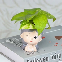 Ellicit money plant in resin vase