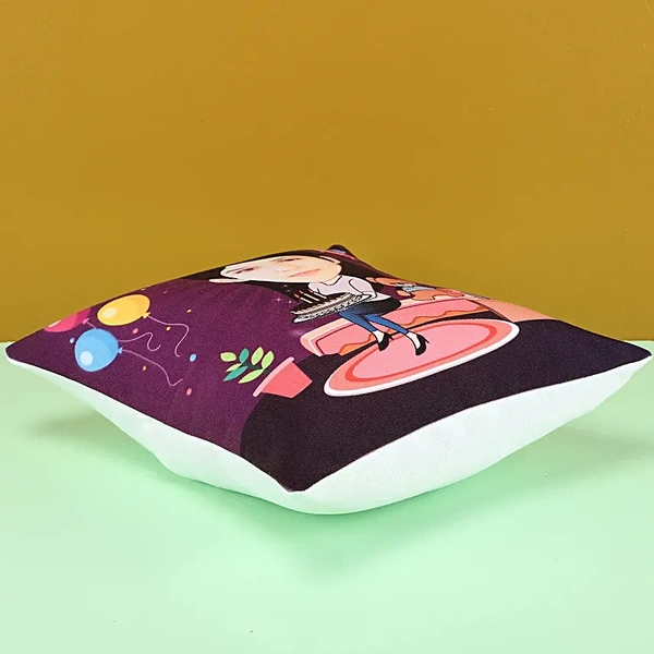 Personalised Birthday Caricature Cushion