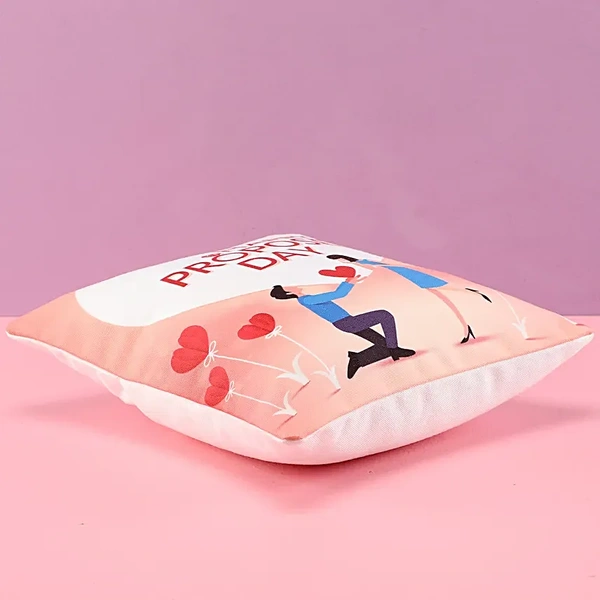 Propose Day Wishes Printed Cushion