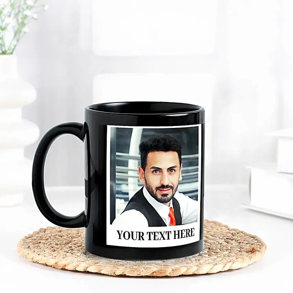 Personalised Black Mug