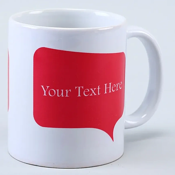 Personalised Message White Mug