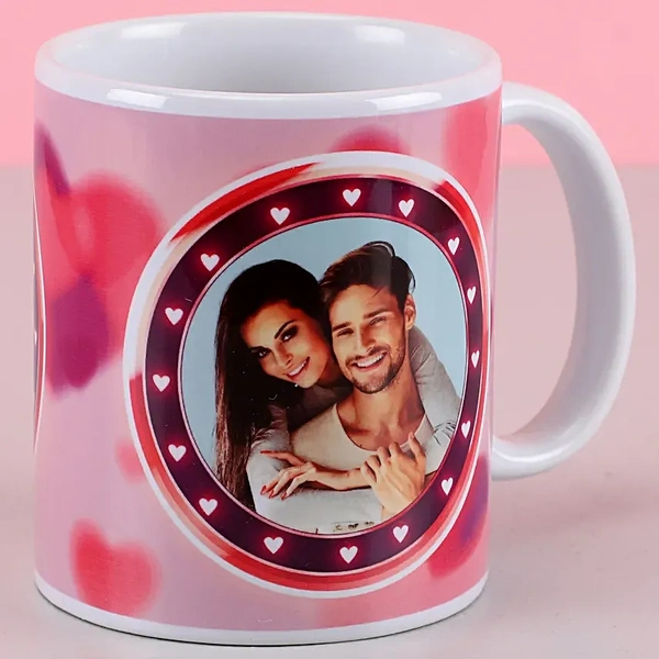 Heart Frame Personalised Mug