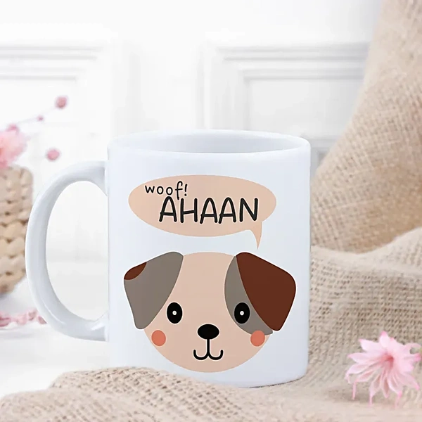 Personalised Woof Mug for Kids
