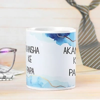 White Personalised Mug For Dad