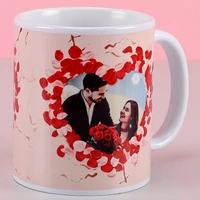 Personalised Hearts White Mug