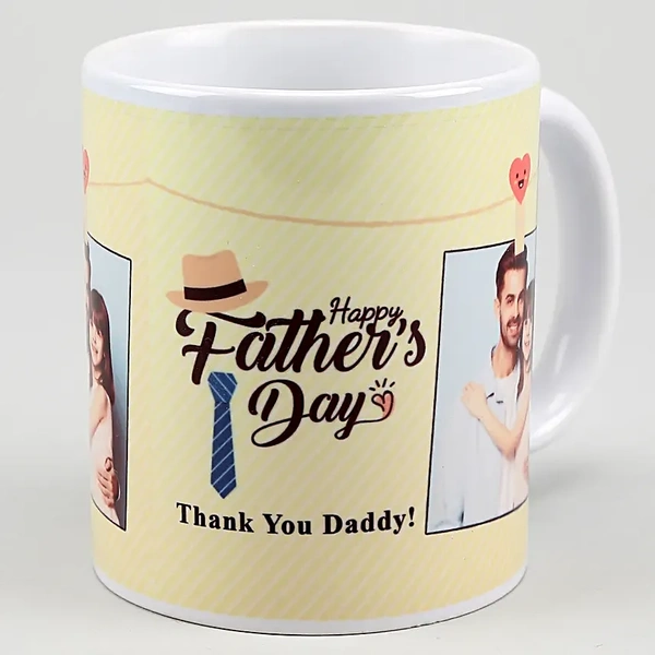 Personalised Father's Day White Mug