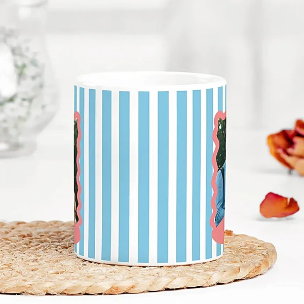 Personalised Paws And Dad Photo Mug