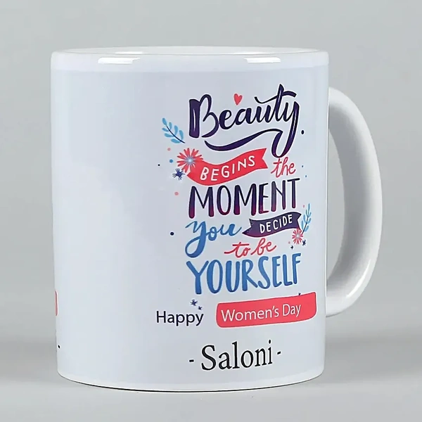 Happy Women's Day Personalised White Mug