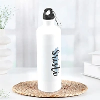Personalised Name White Water Bottle