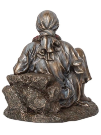 Decorative Polyresin And Bronze Sitting Sai Baba Statue