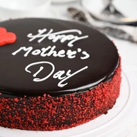 Glossy Chocolate Truffle Mothers Day Cake - 2 Kg