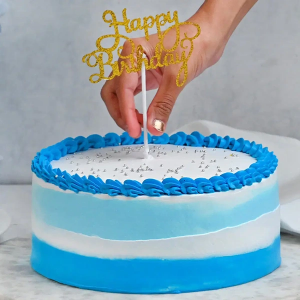 Blueberry Photo Pulling Cake - 1.5 Kg
