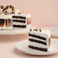 Choco Vanilla Delight Cake - 500 Gm