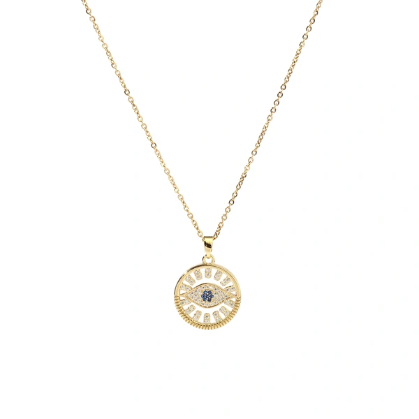 Wyn Evil eye Gold Necklace