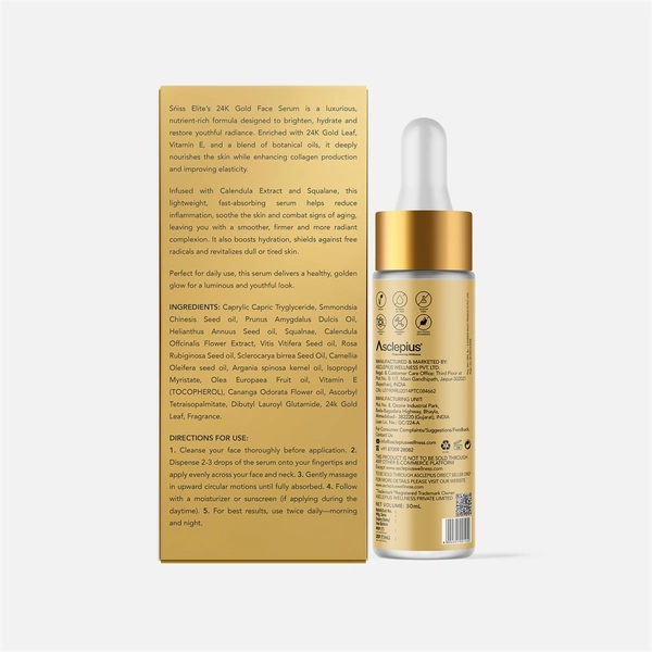 24K GOLD FACE SERUM - 30 ML