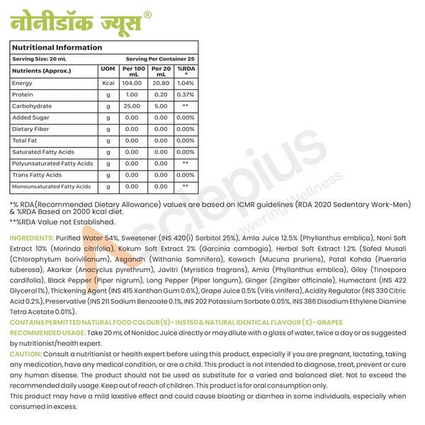 NONIDOC JUICE - 500 ML