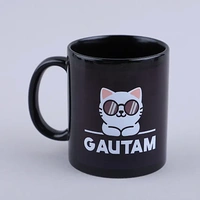 Personalised Black Mugs